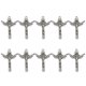 thumbnail image 1 of 10 colgantes de aleación con forma de cruz de Jesús, accesorios para hacer joyas, collares y pulseras (plata antigua)., 1 of 7