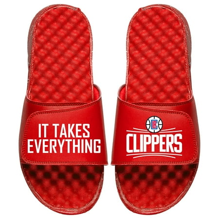 

Men s ISlide Red LA Clippers Team Slogan Slide Sandals