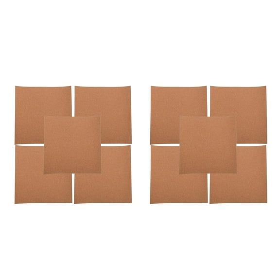 Worgeous 10 PCS  Cork Board Tiles Wall Board Self Adhesive Cork Mats Cork Bulletin Board Message Board Photo Board Cork Tiles for Office Home and Classroom