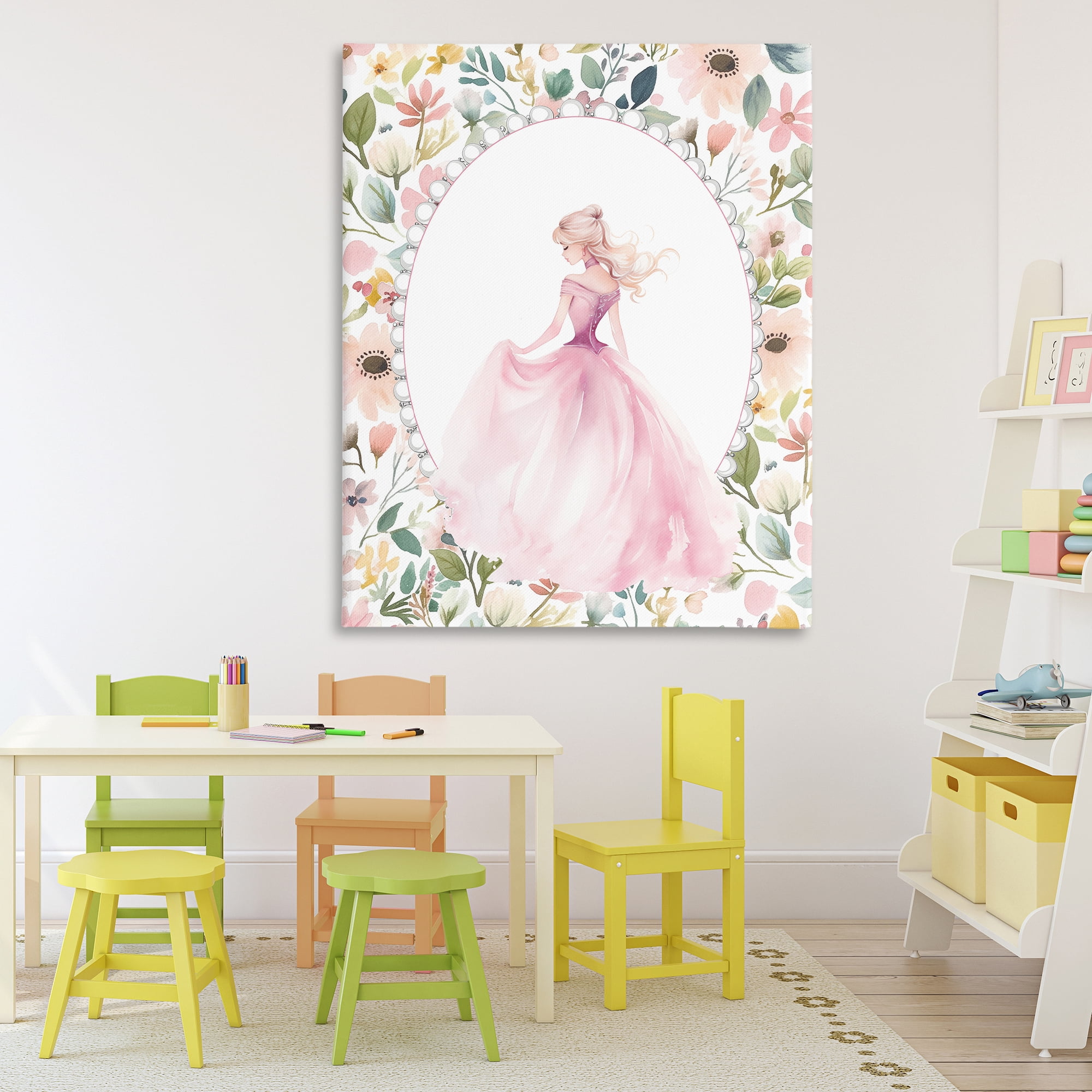 Stupell Industries Graceful Princess Love Canvas Wall Art, design by Christine Simpson Art