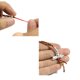 thumbnail image 2 of 100 piezas 4 mm ronda arandelas antiguas espaciador pendientes DIY, 2 of 9