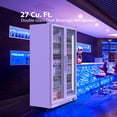 thumbnail image 7 of 2025 New 27.1 Cu.Ft Merchandiser Refrigerator, Display Refrigerator, Beverage Cooler, LED Lighting,10 Adjustable Shelves, Drink Fridge for Home Restaurant Grocery Stores, 7 of 7