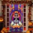 thumbnail image 1 of Cubierta de puerta del Día de los Muertos Letrero del Día de los Muertos Decoraciones de puerta Carnaval mexicano Colgante para decoración de Helloween México Decoraciones de fiesta de calaveras de, 1 of 5