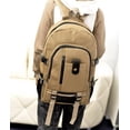 thumbnail image 2 of Men's backpack casual travel rucksack,Khaki, 2 of 2