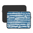 thumbnail image 2 of Pofeuu Ocean on Striped Print Laptop Carrying Case,13-15-Inch Laptop and Tablet, Sleek Design, Durable and Water-Repellent Fabric, Business Casual or School-15 inch, 2 of 8
