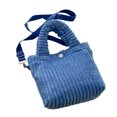 thumbnail image 1 of Bolso de hombro de pana para mujer, bandolera de color liso con correa ajustable y asa superior para desplazamientos diarios por la calle., 1 of 8