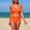 Orange, variant on Womens Two Piece High Waisted Bikini Swimsuits Push Up Sexy Cheeky Bathing Suits 2026 Swimwear