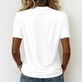 thumbnail image 4 of Women's 250th Anniversary Patriotic Shirt Short Sleeve V Neck USA Flag Tee Tops, 4 of 4