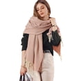 thumbnail image 1 of Bufanda para mujer, bufanda para el cuello, bufanda de invierno, chal con tacto de cachemira, bufandas y chales de invierno de colores sólidos intensos, 1 of 5