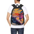 thumbnail image 4 of Easygdp Colorful Gecko Jungle Art Mochila de Gran Capacidad Minimalista Ideal para Escuela, Viajes y Uso Diario, 4 of 6
