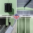 thumbnail image 4 of Arrow Classic Steel Storage Shed, 10x12, Sage Green, 4 of 8