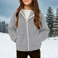 thumbnail image 7 of Teen Jacket Long Sleeve Coat Girls Half Zip Pullover Winter Coat Size 13-14 Years Girls Clothes, 7 of 7