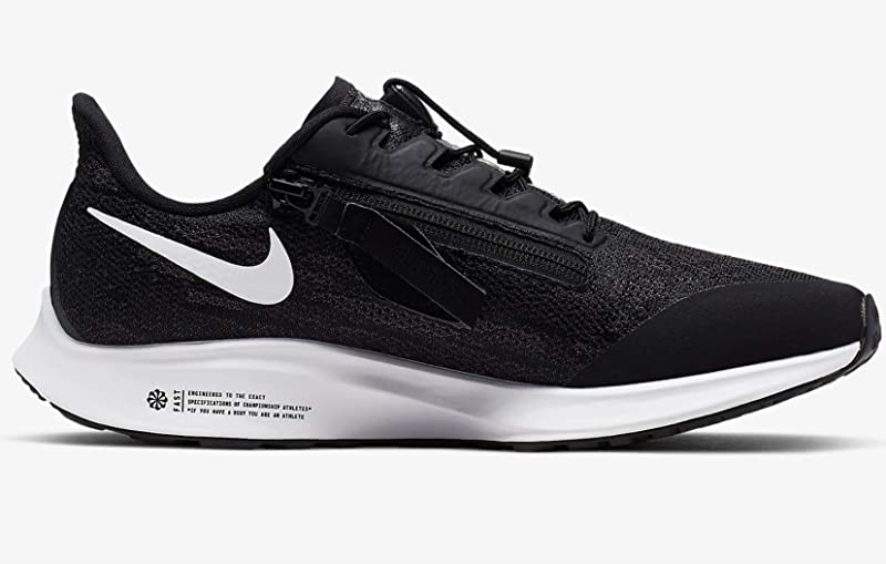 Nike Women's Air Zoom Pegasus 36 Flyease Running Shoe, Black/White, 9.5 B(M) US - image 3 of 4