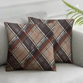 thumbnail image 3 of BANET s Pillows Decorative Pillows Square Pillow Cases for Brown Pillow Cases Set of 2 20x20in, 3 of 7