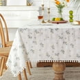 thumbnail image 3 of High Quality Washable Cotton Wrinkle Free Tablecloth with Tassel, 3 of 5