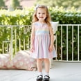 thumbnail image 5 of Gyexs Kids Children Girls Spring Summer Dresses Sleeveless Princess Dress Fashion Cute Dress Pink 4-5 Years, 5 of 6