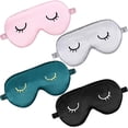 thumbnail image 1 of 4 antifaces para dormir - Cubierta de seda para dormir, antifaz ligero y ajustable, cubierta de satén para dormir y viajar, ideal para hombres y mujeres., 1 of 4