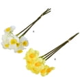 thumbnail image 2 of Ounissouiy Narcisos de seda artificial Toque real Ramo falso Flores Boda Decorativo Hogar Vacaciones Oficina Adornos Amarillo Type3 NO3, 2 of 6
