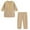 Khaki, variant on KAUOD Girls Boys Muslim Clothing Long Sleeve Kaftan Set Middle East Youth Embroidered Top with Pants Suit Islamic Abaya