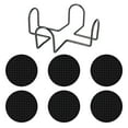 thumbnail image 2 of Silicone Coasters Set of 6 with Holder,Coasters for Drinks,Coffee Coasters,Suitable for Kinds Cups,Hot or Cold,Anti-SLI,Non-Stick,Anti-Overflow Tabletop Protection and Decor(6 Pcs,Black), 2 of 9
