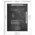 thumbnail image 5 of Art.com Glock Pistol Patent Art Print, White Frame Wall Art, 17" x 21", 5 of 5