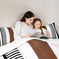 thumbnail image 5 of Homewish Geometric Stripes 3-Piece Full Size Comforter Sets for Teens Boys Girls,Vintage Aesthetic Bedding Comforter Set,Abstract Rectangle Lines Lightweight Bedding Sets,Microfiber Bedroom Decor, 5 of 8