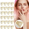 MIARHB ring Adjustable Crystal Gold Initial Letter Open Women Alphabet Rings Women's Signet Tone