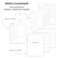 BetterNote 2025 HOURLY Calendar Refill for Disc Notebooks, Fits