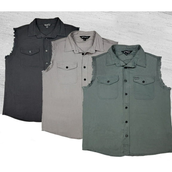 Buffalo Outdoors® Workwear Men's Sleeveless Biker Shirt