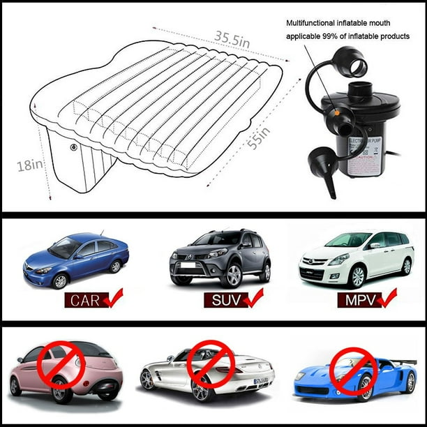 Greswe Car Travel Inflatable Mattress