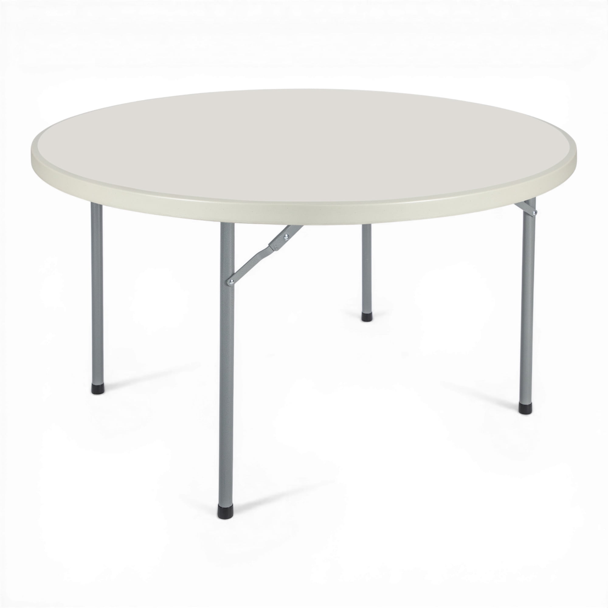 Hampden Furnishings Baldwin 5-Piece Round Folding Dining Set, Gray, Indoor/Outdoor
