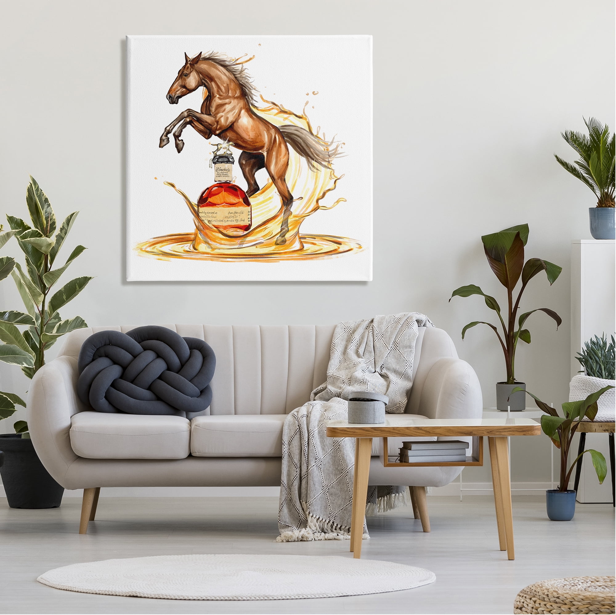 Stupell Industries 'Espresso Horse Portrait' Canvas Wall Art - 36 X 48 Inches, Stretched & Ready To Hang 5 thumbnail image