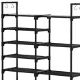 thumbnail image 3 of WOWLIVE 9 Tier Metal Shoe Rack, 30 to 35 Pair Shelf Storage Organizer, 3 of 11