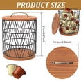 thumbnail image 4 of AEVXKHI Black Coffee K Cup Holder, Coffee Pod Holder with Wood Base, Large Capacity Coffee Pod Organizer, Espresso Pod Storage Holder, Coffee Bar Basket for Counter, 4 of 9