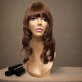 thumbnail image 6 of Female Mannequin Head, Manikin Long Neck Durable Multipurpose with Makeup, Professional Display Model for s Displaying Making Styling Style B, 6 of 9