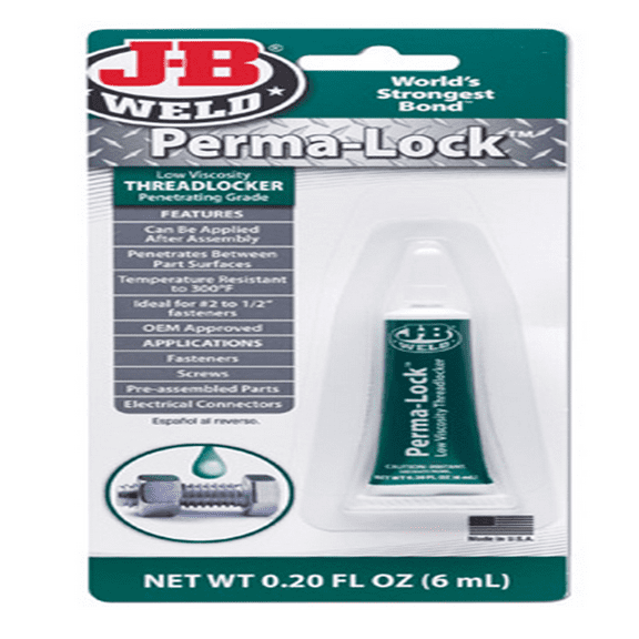 J-B Weld 29006 - Perma Lock Low Threadlocker 6 ML Green Each