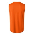 thumbnail image 5 of Hessimy Men's Cotton Sleeveless T Shirts, Breathable & Moisture Wicking with Odor Control（Orange,XXXL), 5 of 6