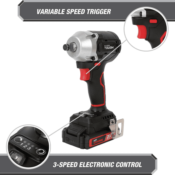 Hyper Tough 20V Max Compact Brushless 1/2-inch Impact Wrench