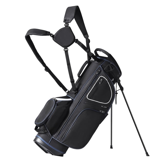 Bolsa para carrito de golf VEVOR con organizador de 14 posiciones en la parte superior negra, 10 bolsillos