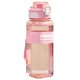 thumbnail image 1 of Deportiva Transparente Rosa 800 Ml Con Cubierta Silicona Botella Potable Directa Con Tetera Con Fugas Té Botella Con Tapa Emergente Un Toque [Artículo No. 2406] [Esta No Viene Con Desecante] (Rosa), 1 of 9