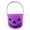 A006- Purple, variant on Purple Halloween Pumpkin Bucket Trick Or Treat Candy Pail with Handle for Student Halloween Party Favors Decorations 6 Inch Plastic Jack O Lantern Bucket