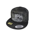 thumbnail image 5 of "Strong Faded" White Trucker Snapback Hat For Adult Men And Women, 5 of 11