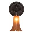 thumbnail image 6 of Meyda Lighting 5.5" Wide Amber Tiffany Pond Lily Wall Sconce, 6 of 7