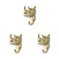 thumbnail image 2 of Maytalsory Animal Head Key Hook Sturdy And Durable Construction Adding Touch Of Whimsy Gold (rhino) 3Set, 2 of 6