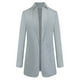 thumbnail image 3 of Chaqueta de invierno tipo blazer para mujer, lisa, acanalada, larga, 3 of 5