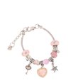 thumbnail image 1 of Brazalete Ajustable Sonducket Corazón Cristal Encanto Moda Vintage color rosado, 1 of 6