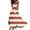 Beige, variant on Women's Patriotic American Flag V-Neck Sleeveless Maxi Dress, Stars & Stripes Summer Long Dress for 4th of July Independence Day Celebrations,Beige L