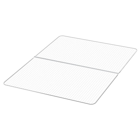 KFFKFF Chair Mat, 60 x 46-inch Office Chair Mat for Low Pile Carpeted Floors, Clear Floor Protector Rug with Studded, Non-Slip & Easy to Clean, Smooth Glide Under Desk Rug