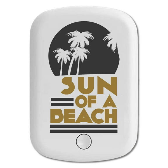 DistinctInk Magnetic Battery Pack, 5000 mAh Wireless Portable Charger with USB-C Cable, Compatible with MagSafe iPhone 14 / 13 / 12 Series - Sun of a Beach