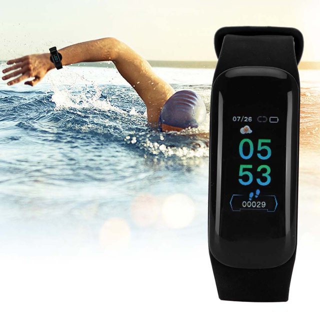 Reloj Inteligente Reloj Inteligente A Prueba De Agua Monitor De Presión Arterial De Frecuencia Cardíaca IP67 Reloj Inteligente A Prueba De Agua Pulsera Inteligente Regalo Negro Ccdes Waterproof Intelligent Watch